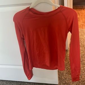 Burnt orange lulu long sleeve